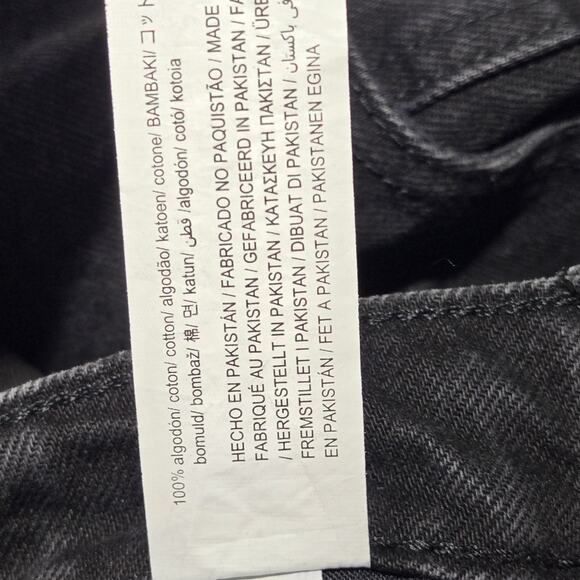 Zara Womens Black Relaxed Fit Button Fly Straight Leg Jeans US Size 2 W24 L26 - Picture 8 of 10